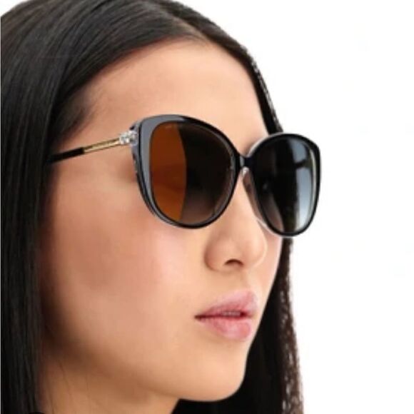 JIMMY CHOO Sunglasses ALY/F/S AE2 FQ Black/Gold/Glitter Women NEW main image 10